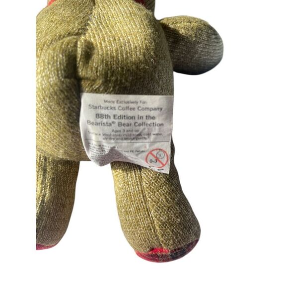 Starbucks Gold Red 2009 exclusive collection 88th Bearista Bear Edition Plush - Picture 7 of 8